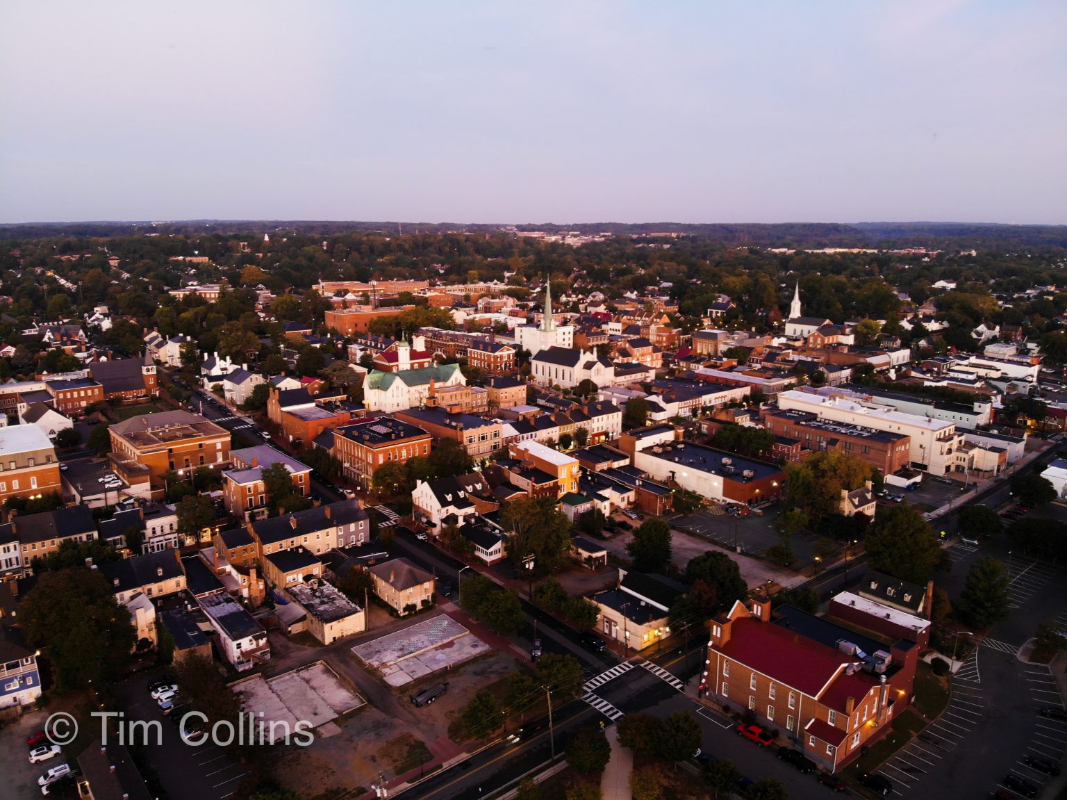 Downtown Fredericksburg VA by Drone | Tim's Mobility Scooter Info